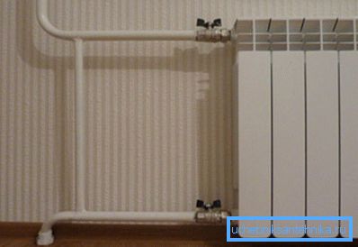 Бочни прикључак радијатора за грејање у једном цевном систему Бочни прикључак радијатора за грејање у једном цевном систему