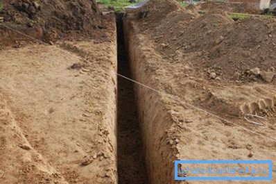 Дно рова мора бити подигнуто и нагнут испод нагиба