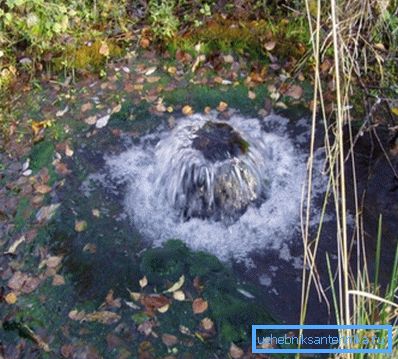 Фотографија извора воде излази из земље Фотографија извора воде излази из земље