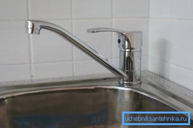 Слика кухињске славине Слика кухињске славине