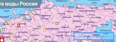 Карта водоводне воде Руске Федерације. Карта водоводне воде Руске Федерације.