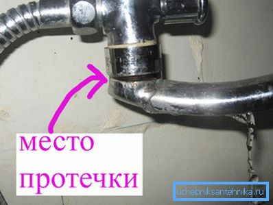 Аматерска фотографија сличног производа који показује место цурења воде Аматерска фотографија сличног производа који показује место цурења воде