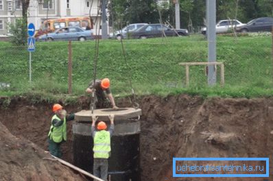 Уградња бунара за канализацију. Уградња бунара за канализацију.