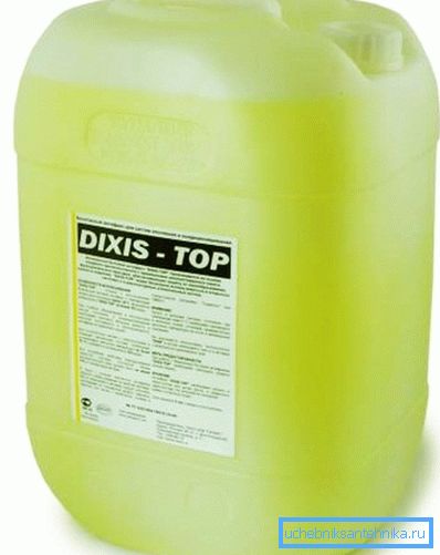 На фотографији - антифриз за систем грејања.