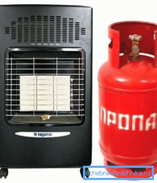 На слици је приказан уређај који ради из гасног цилиндра. На слици је приказан уређај који ради из гасног цилиндра.