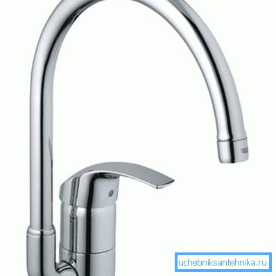 Модификација једне полуге кухињске славине