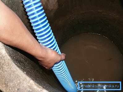 Пумање прљаве воде из бунара Пумање прљаве воде из бунара