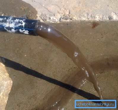 Прва серија воде из новог бунара је увек мутна. Прва серија воде из новог бунара је увек мутна.