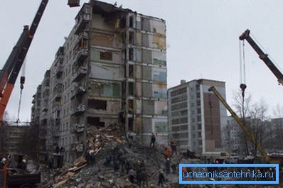 Последице експлозије домаћих гасова. Последице експлозије домаћих гасова.