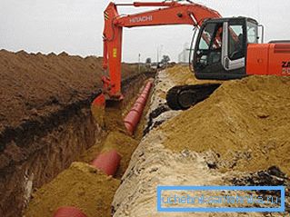 Приликом полагања цевовода великог пречника, убрзана опрема треба користити за убрзање процеса.