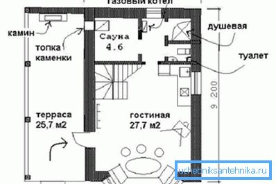 Узорак сауна са тушем и ВЦ-ом Узорак сауна са тушем и ВЦ-ом