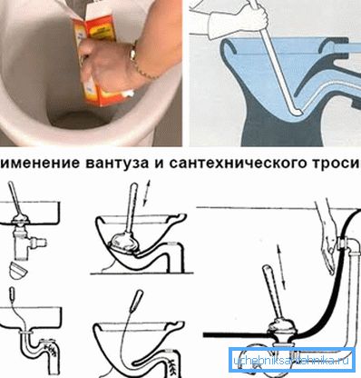 Чишћење тоалета својим рукама са сода, клипом и кабловима Чишћење тоалета својим рукама са сода, клипом и кабловима