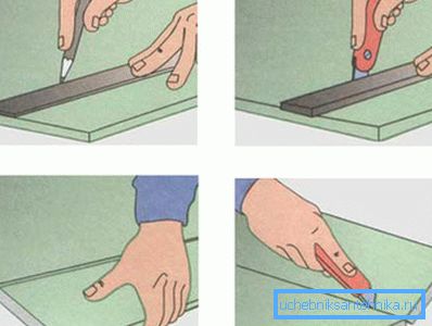 Овако се гипсана плоча исече. Овако се гипсана плоча исече.