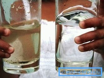Вода пре и после филтрације Вода пре и после филтрације